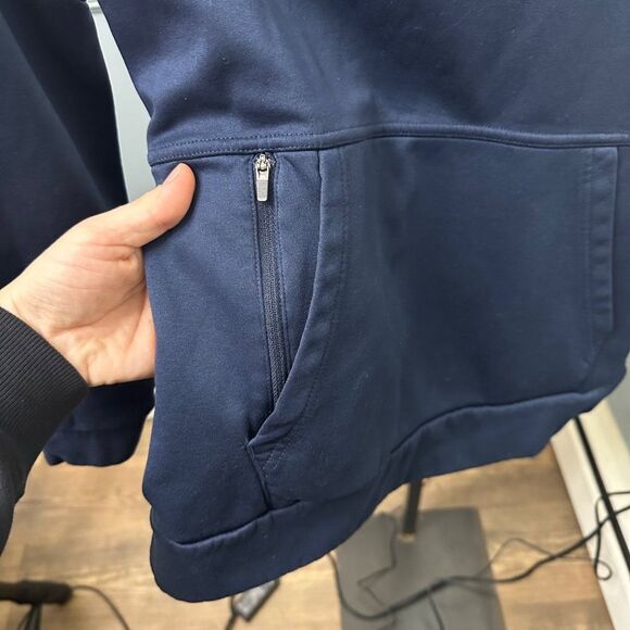 Nike Women's Two-Tone Blue Cowl Neck Sweater - Picture 5 of 6